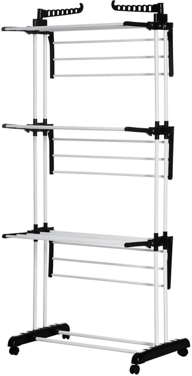 Droogrek opvouwbaar - Wasrek - Droogtoren - 73 x 64 x 177cm — afbeelding 1