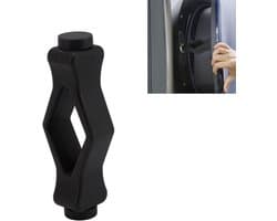 Allecto Plus - Flexibele wasmachine-deurstopper voor kinderveilige frontlader - Sterke magneet - Zwart