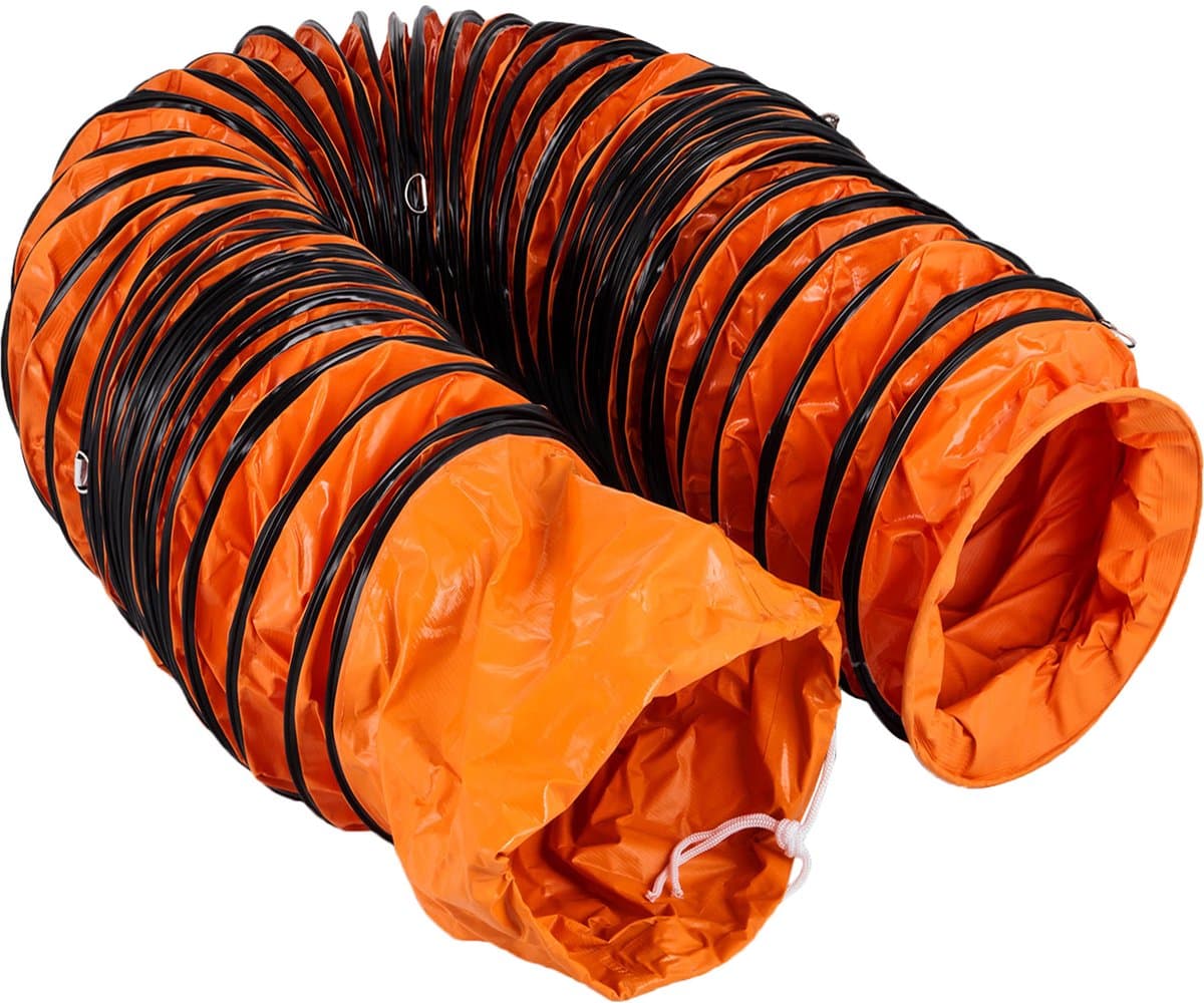 25ft Flexibele Luchtslang, 12-Inch PVC-Kanaal voor Draagbare Afzuigventilatoren, Ideaal voor Luchtafzuiging — afbeelding 1