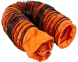 25ft Flexibele Luchtslang, 12-Inch PVC-Kanaal voor Draagbare Afzuigventilatoren, Ideaal voor Luchtafzuiging