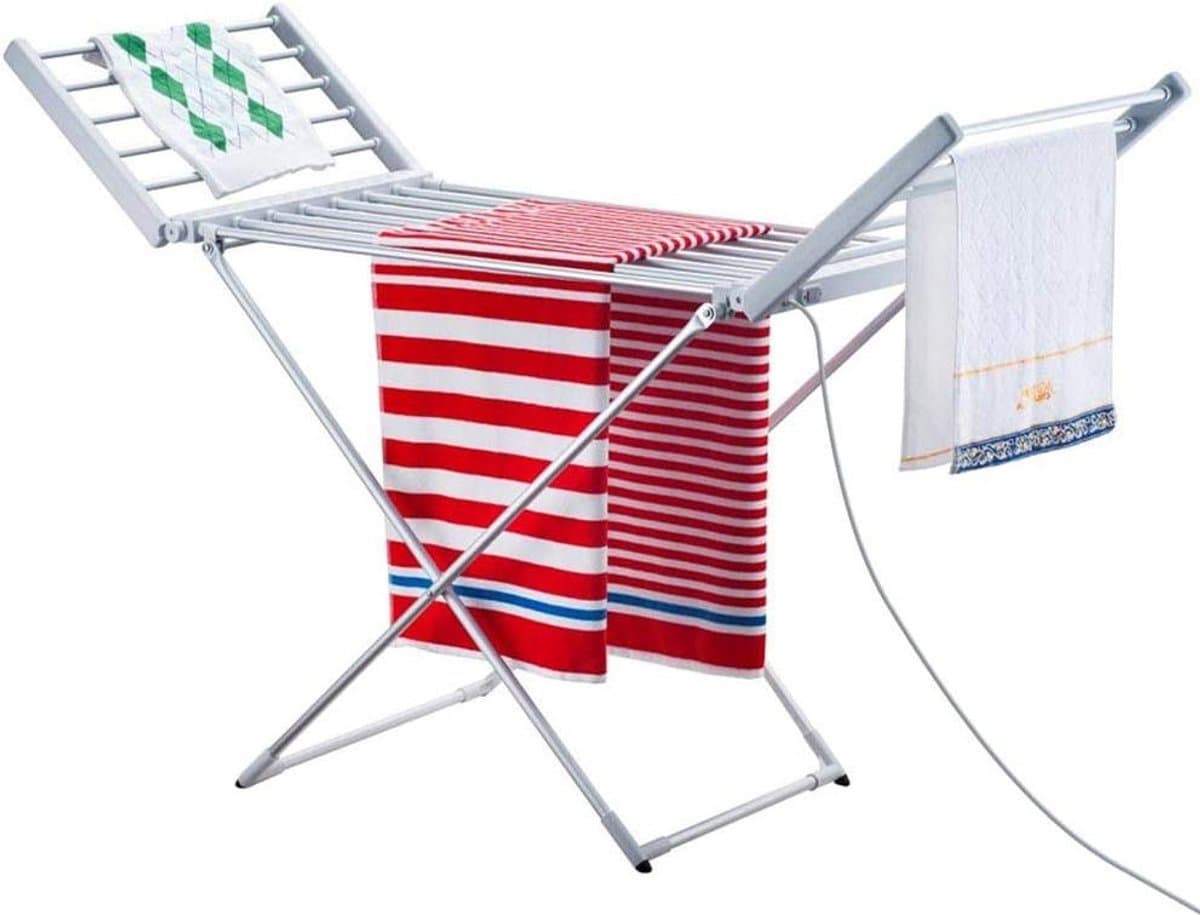 Opvouwbaar Elektrisch Droogrek - 220 W met 20 Stangen - Aluminium Kledingrek (148 x 53 x 90 cm) — afbeelding 1