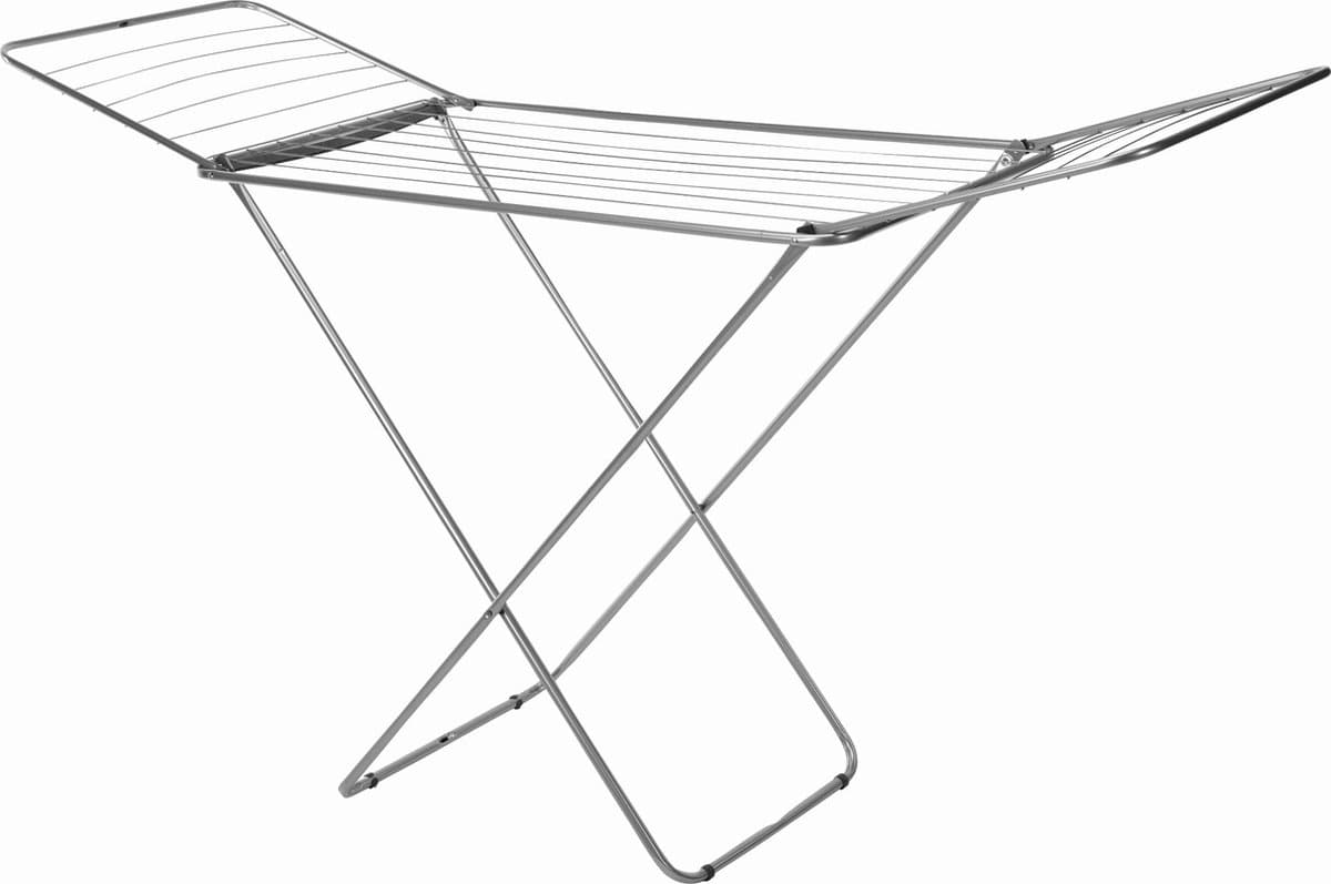 Droogrek Metaal 180 x 55 x 108 cm Zwart — afbeelding 1