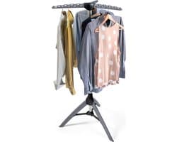 Tatkraft® PINE Inklapbaar Droogrek 42 kleding hangers - Droogtoren - Wasrek - Droogrek Hangend - Wasrek Inklapbaar - Droogmolen - Opvouwbaar Staand Kleding Droogrek - Wasdroogrek - Droogrekken - Wasrek Staand - Voor Badkamer/Balkon/Binnen/Buiten