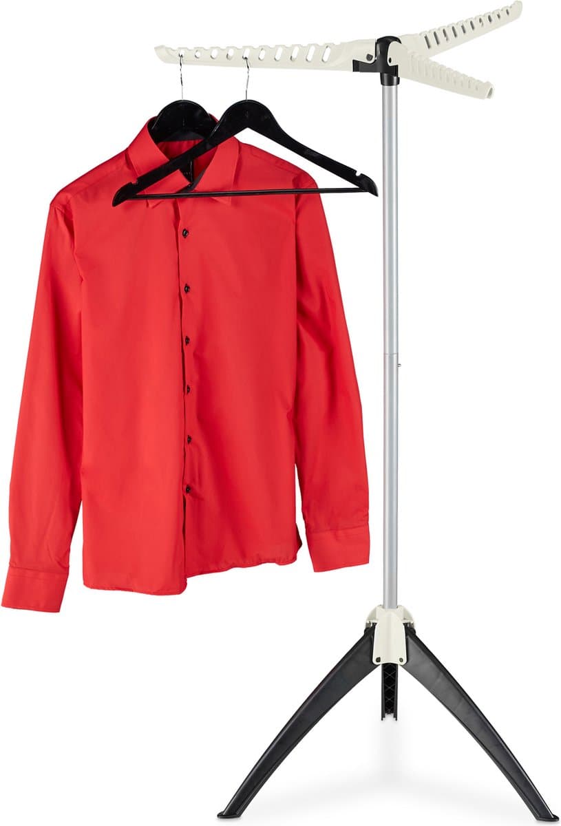 droogrek kledinghangers - voor 33 hangers - inklapbaar - droogtoren — afbeelding 1