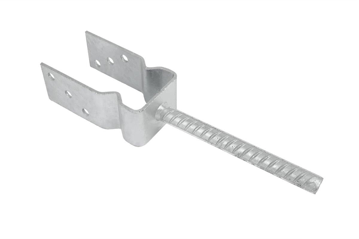 Wovar Instortanker voor 7 x 7 cm palen met Ril | Per Stuk — afbeelding 1