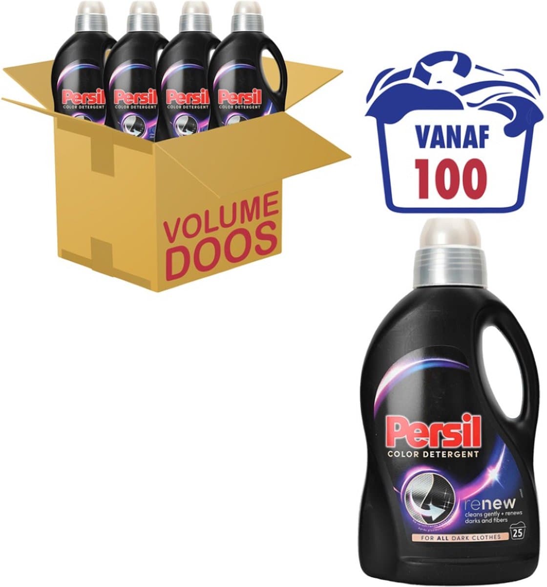 4x Persil Gel - 25sc1.25L - Renew - Black Wasmiddel — afbeelding 1