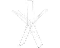 Brabantia HangOn Droogrek 25m - met Stang - Inklapbaar Wasrek - White