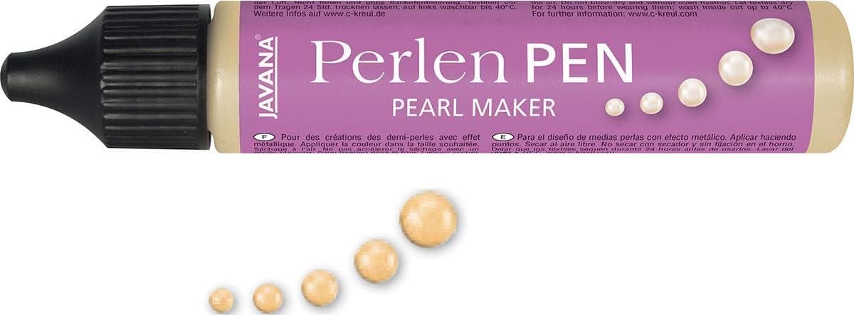 Javana Gouden Parel Effect Pen 29ml - Voor op textiel en andere ondergronden — afbeelding 1