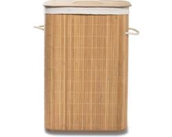 Blokker Wasmand met Deksel - Bamboe - 76 Liter - Houten Wasbox