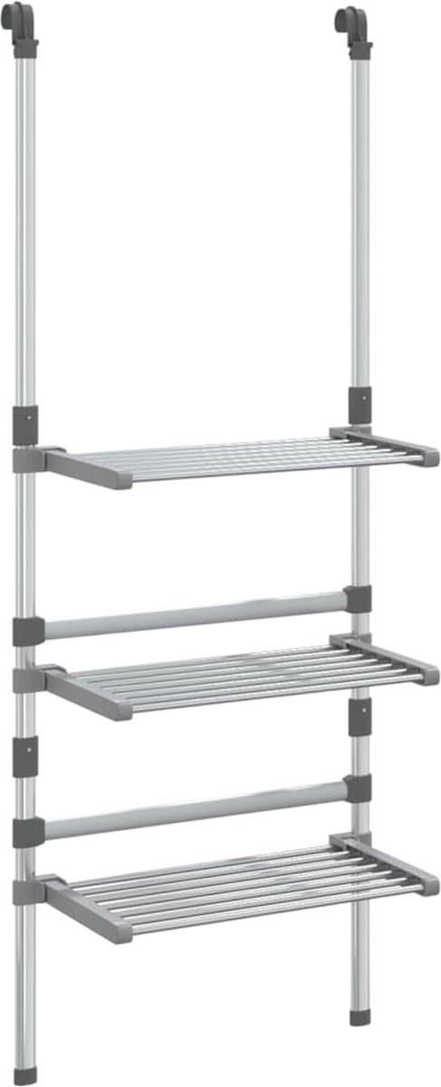 vidaXL - Droogrek - 3-laags - hangend - aluminium — afbeelding 1