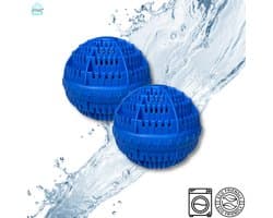 Ecologische Wasbol - Ecologische Wasbal - 2 stuks - Blauw - Wasbal - Duurzaam - Wasmachine - Keramische Balletjes - Geen Wasmiddel
