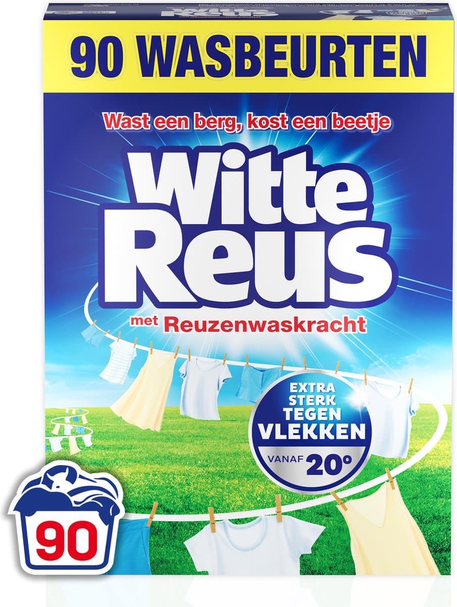 Witte Reus - Waspoeder - Witte Was - 90 Wasbeurten — afbeelding 1