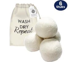 Drogerballen Wol XL 6 stuks - Duurzaam - Wasverzachter - Drogerbollen - Wasdrogerballen - Wasbollen