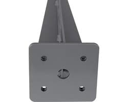 Hoppa! Metalen Post Anker | Grijs Gespoten Grondanker | Drive-in Anker | 46 x 11,5 x 4,5 inch
