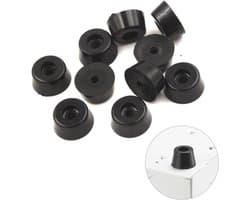 FSW-Products - 4 Stuks Rubberen Voetjes - Onderzetters en Stootdopjes - Rubber Deurstopper - Meubelonderzetter - Trillingsdempers - Antislip Bescherming - 15 x 12 x 8 mm