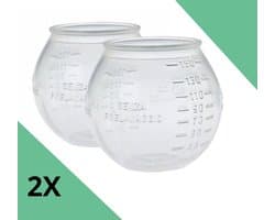 Maxora - Doseerbol 2 Stuks - Wasbol - Flexibel - Voor wasmachine - Wasbol voor wasmiddel - Doseerbollen voor wasmiddel - Doseerdop - 150 ML
