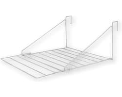 BRASQ Droogrek Hangend Wit - 5 meter - Wasdroger voor Deur en Balkon - Wasrek inklapbaar - Wanddroogrek - Ophangbaar droogrek- 53x71x27 cm — afbeelding 1