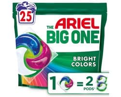 Ariel 3in1 Wasmiddel Pods The Big One - Kleur - 25 wasbeurten