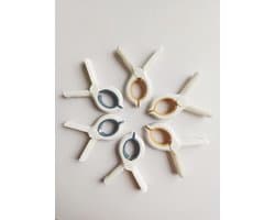 Goodivery ® Verpakking met 6 strandlakenklemmen, grote strandlakenklemmen, zware handdoekklem, gebruikt voor dikke kleding en voor het wassen van strandlakens, tapijten enz. (Blauw C)