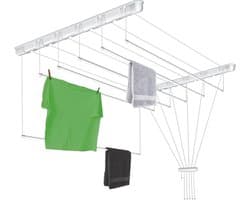 wasdroogrek met grote capaciteit opgewaardeerde versie, droogrek kleding, waslijn roestvrij staal, vouwen binnen en buiten — afbeelding 1