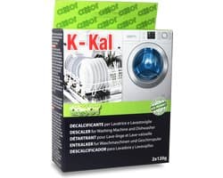 AXOR K-KAL wasmachine en vaatwasser ontkalker - 2 zakjes - verwijdert schimmel, kalkaanslag, wasmiddelrestenkalk - universeel ontkalken - geschikt voor Miele Bosch Siemens AEG Samsung LG Whirlpool Zanussi Bauknecht Electrolux