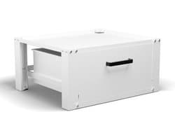 Bodo® - Wasmachine Verhoger - Kast - Ombouw met Lade - Wit - 63x54x31cm — afbeelding 1