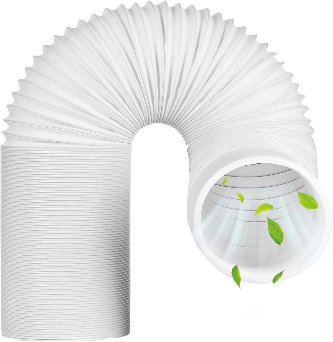 Afvoerslang - Ventilatieslang - Airco Ventilatie - Flexibele Uitschuifbaar - 2 meter 150 mm - Grijs — afbeelding 1