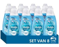 Robijn - Advanced Quickwash Vloeibaar Wasmiddel Puur & Zacht 22 Wasbeurten - 8 x 837 ml - Voordeelverpakking