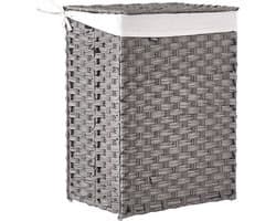 BELIANI MUCUBAJI - Wasmand - Grijs - 83 l - Polyester