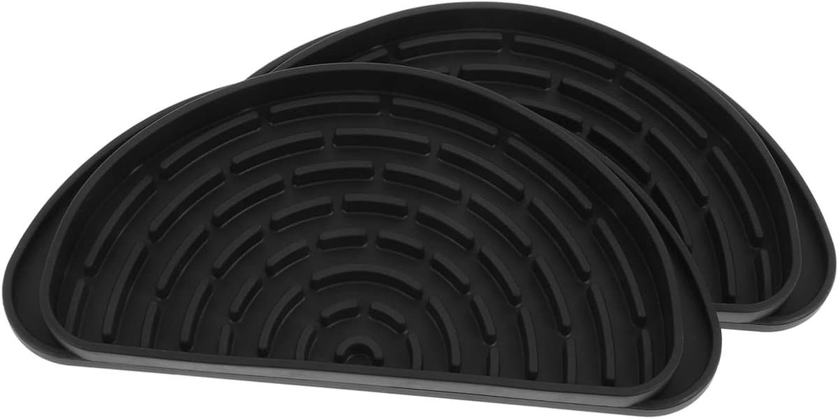 Lekbak Koelkast - Waterbak Druppelvanger - Voorkomt Morsen - Zelfnivellerend - 20.9 cm - Zwart — afbeelding 1