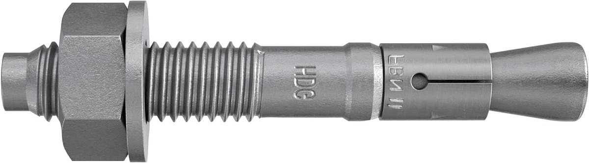 Boutanker Set - Metaal Ankers - Beton Bevestigen - Standaard Ankerdiepte - M10x196mm - Verzinkt — afbeelding 1
