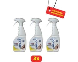 Uri-go Urinegeur- en Vlekverwijderaar - 3 x 750 ml - Voordeelverpakking