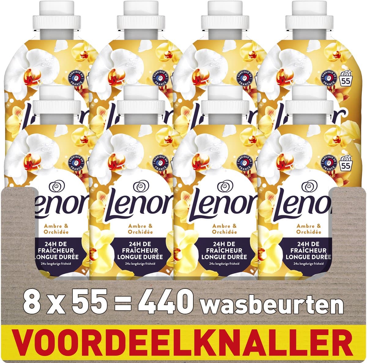 Lenor Wasverzachter - Amber & Orchidee - 8 x 55 Wasbeurten — afbeelding 1