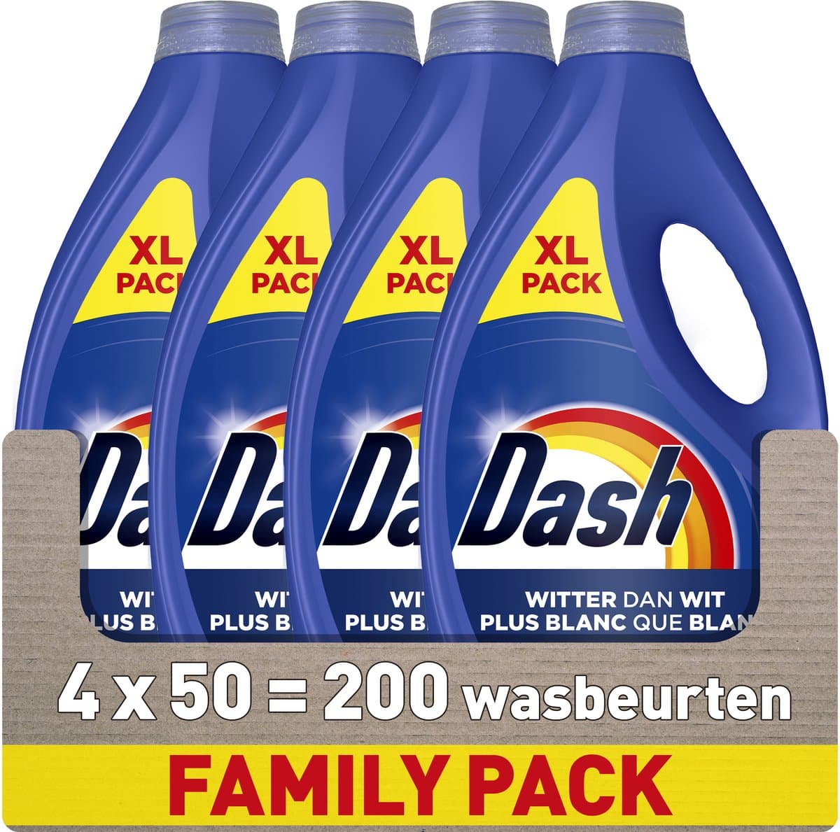 Dash Vloeibaar Wasmiddel - Witter Dan Wit - 4 x 50 Wasbeurten — afbeelding 1