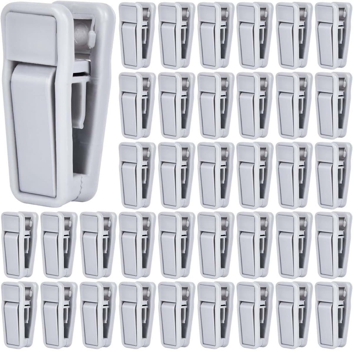 Wasknijpers - Kledingklemmen - Kleding Drogen - Gladde Randen - 40 Stuks - Grijs — afbeelding 1