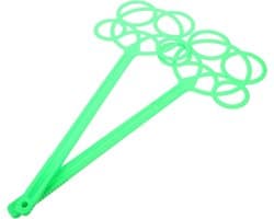 Tapijtklopper Set - Stofverwijderaar Tool - Textiel Onderhoud - Voorkomt Schade - 2 Stuks - Groen