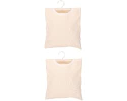 Wasknijper Opbergzak - Wasknijpertas Hangtas - Wasknijpers Opbergen - Met Ophanghaak - 32x27cm - Beige