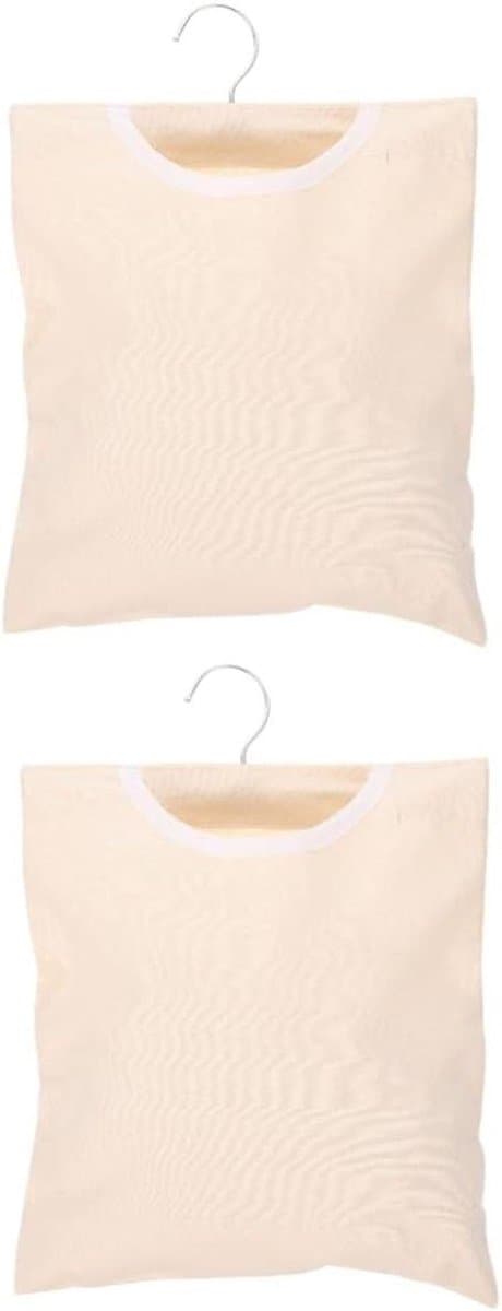 Wasknijper Opbergzak - Wasknijpertas Hangtas - Wasknijpers Opbergen - Met Ophanghaak - 32x27cm - Beige — afbeelding 1