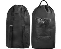 Grote Vouwbare Waszak van Oxford Stof 33 x 73 cm met Trekkoord voor Vuile Was, Kamperen en Thuisgebruik