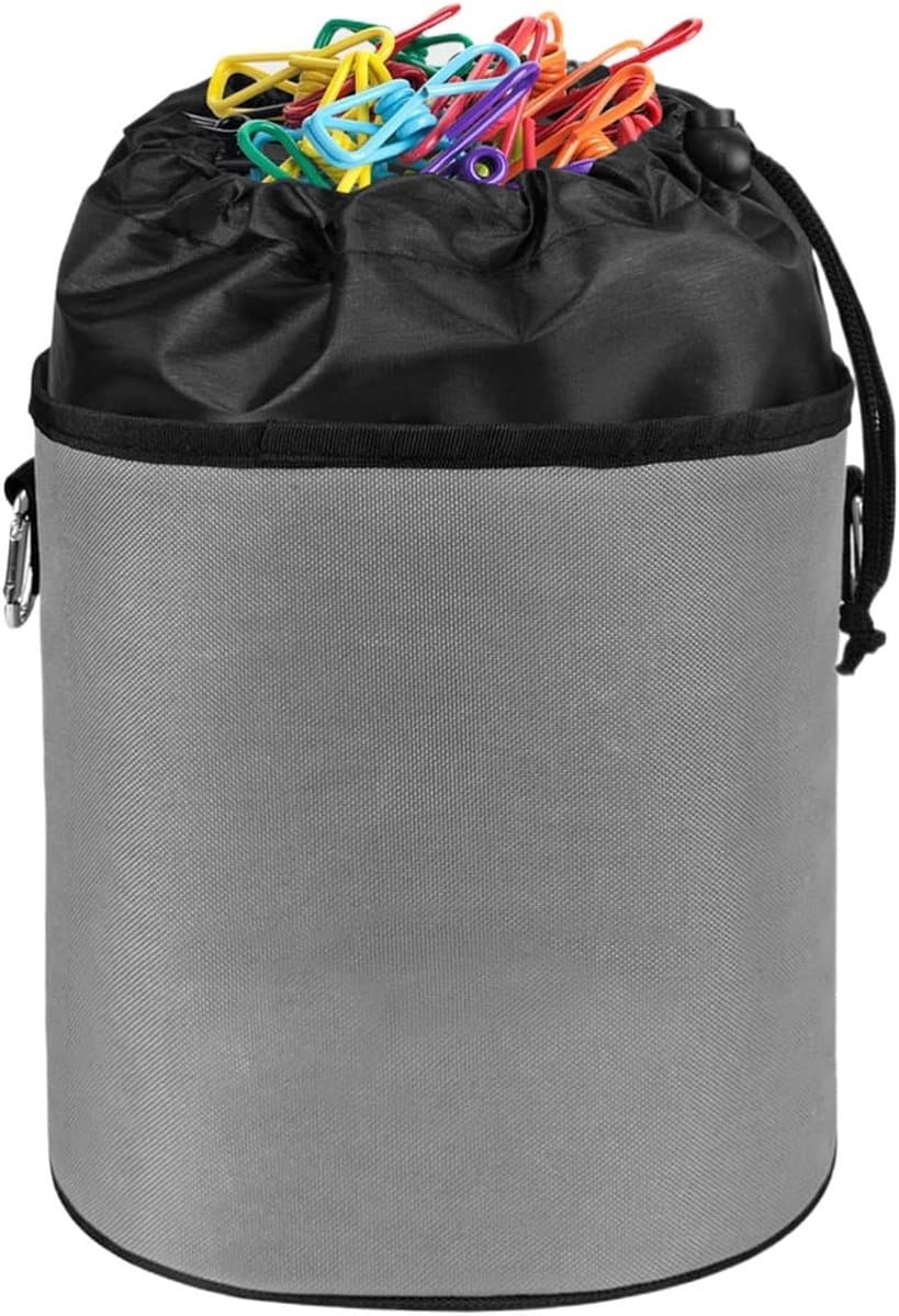 Wasknijper Tas - Opbergzak - Was ophangen - Multifunctionele Organizer - 29x24x1 cm - Grijs — afbeelding 1