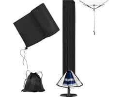 Duurzame Waterdichte Bescherming voor Waslijn - 420D Heavy Duty Rotonde Waslijnhoes met Rits voor Buiten (165 x 16 x 16 cm)