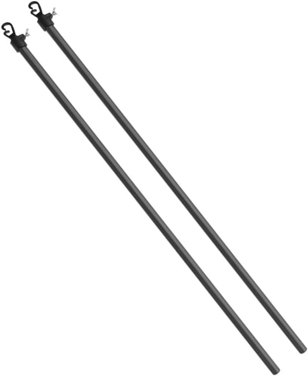 Waslijn steunstokken - Droogstokken Wasrek - Wasgoed drogen - Uitschuifbaar tot 2.2 meter - 2 stuks - Metaal — afbeelding 1
