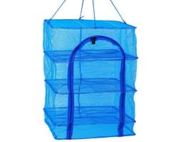 Allecto- Droogrek - Opvouwbaar - 3-Laags - Clip - Groente Fruit Kruiden - 35x35x66cm - Geschikt voor Droger - Groen Opvouwbaar Droogrek voor Groente- en Fruitdrogen