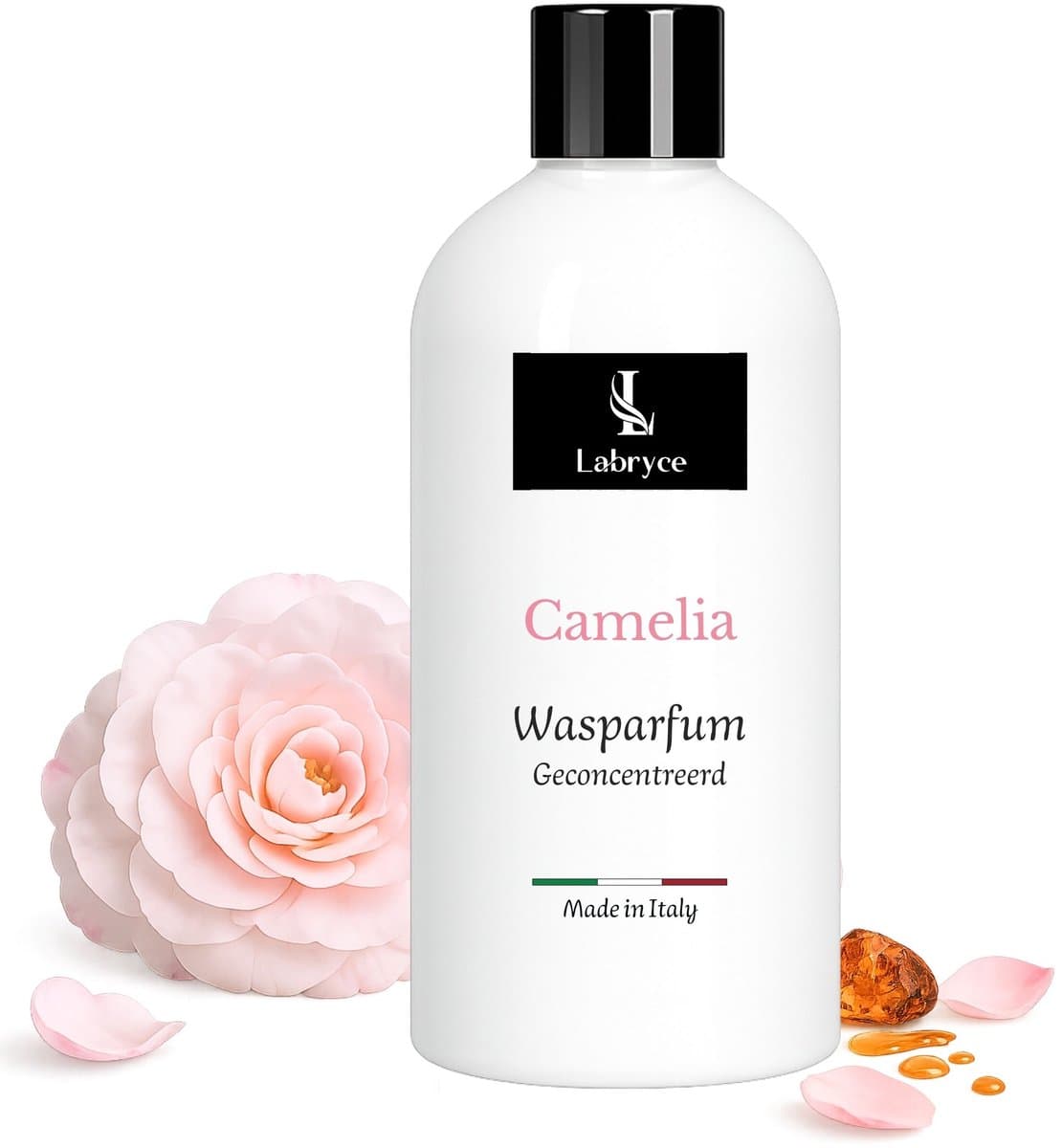 Labryce Wasparfum Camelia - Zacht bloemige geur met lotusbloem, cameliaroos & amber - 500 ml — afbeelding 1