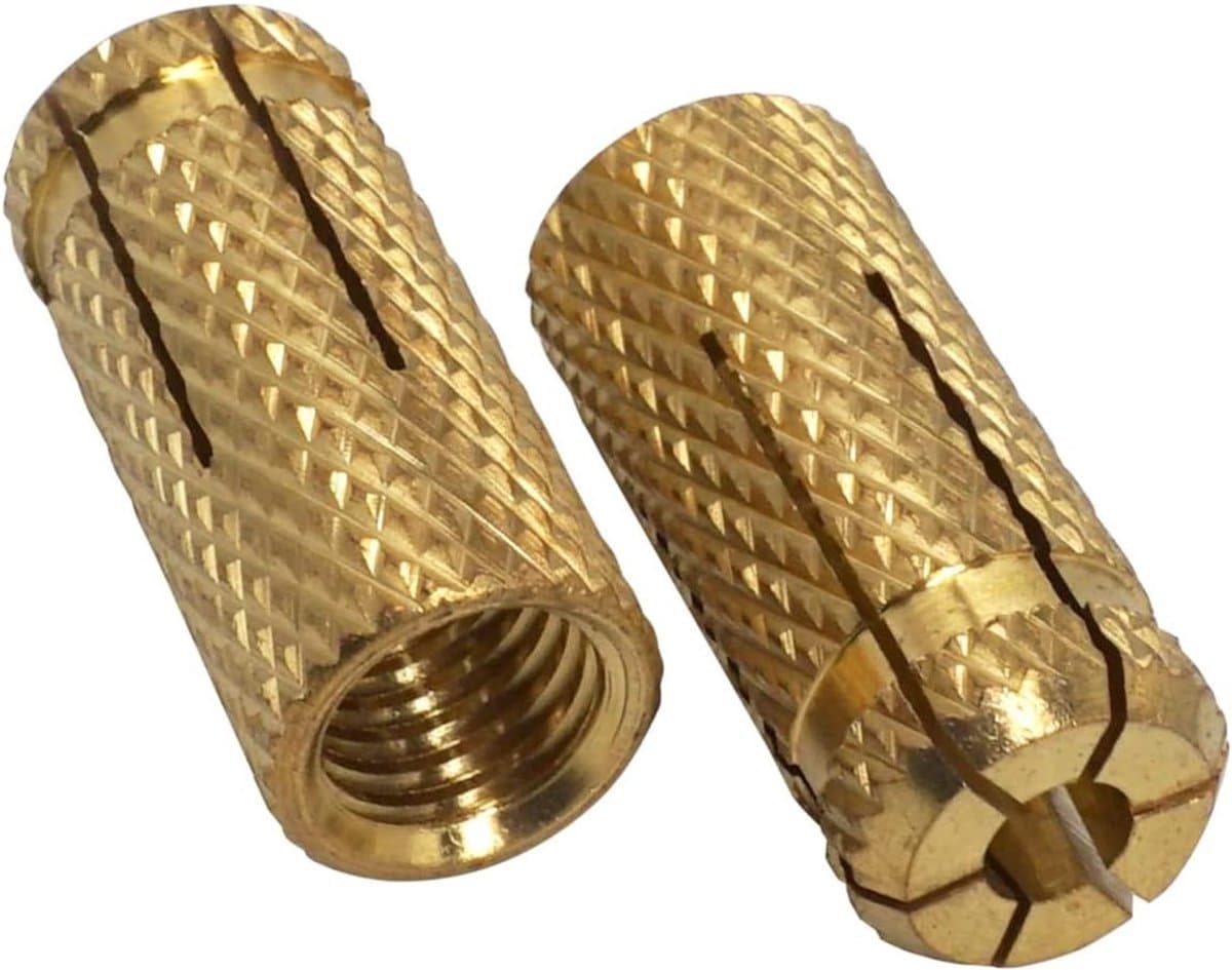 Messing Drop in Ankers - Boutankers Expansiepluggen - Metselwerk Beton Verankeren - Corrosiebestendig Messing Materiaal - M14 x 42 mm — afbeelding 1