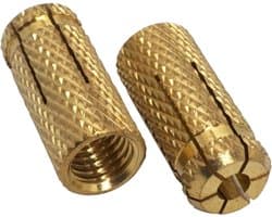 Messing Drop in Ankers - Boutankers Expansiepluggen - Metselwerk Beton Verankeren - Corrosiebestendig Messing Materiaal - M14 x 42 mm