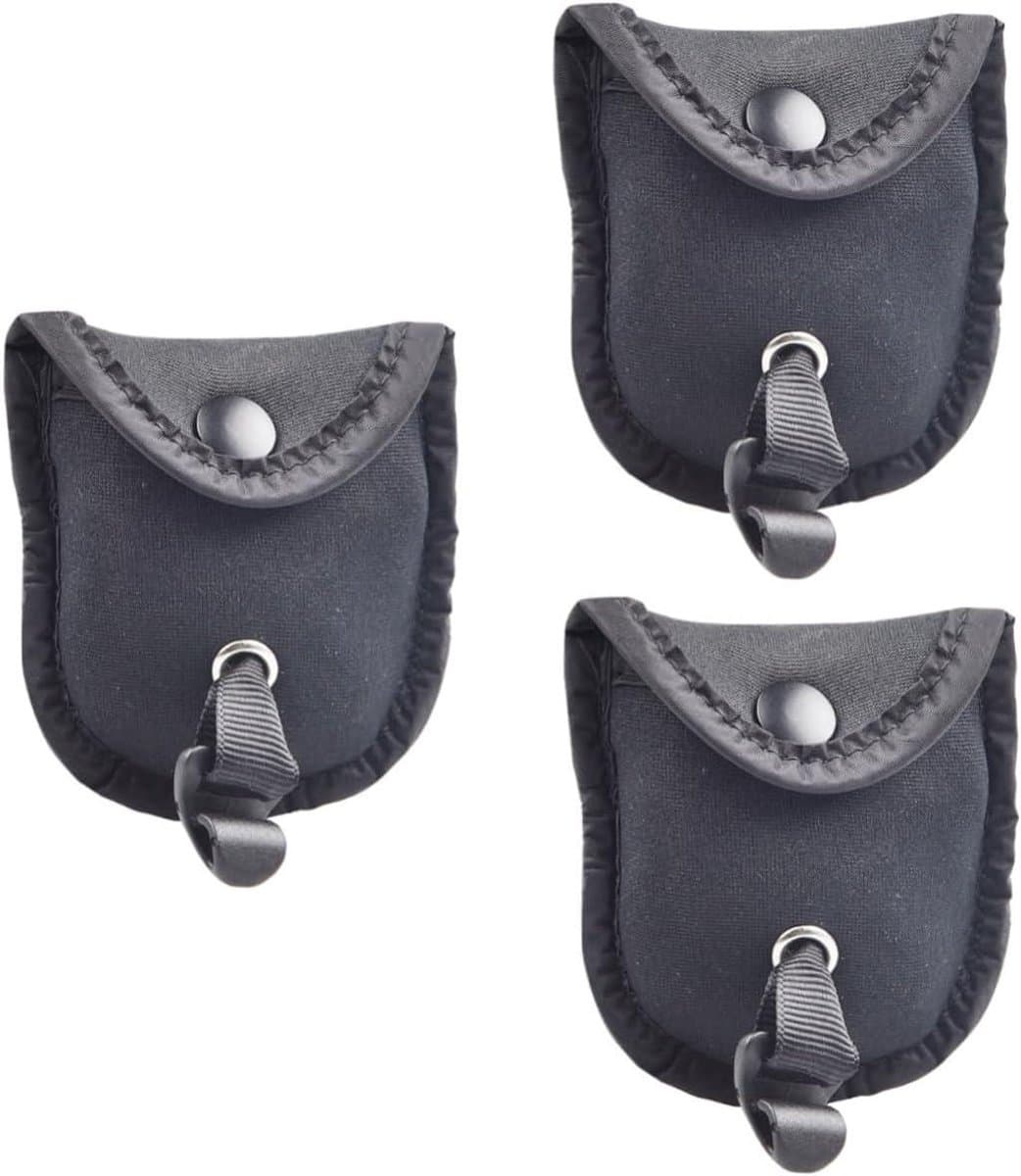 Elastische Waslijn - Droogrek Kleding - Buiten Drogen - Met Slothaken - 3 Stuks - Zwart — afbeelding 1