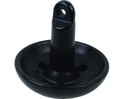 Paddestoel Anker - Gietijzer Anker - Kleine Boot Verankeren - Gietijzeren Constructie - 68 kg - Zwart