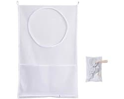 Dailygoods- Wasmand met deksel - Wasmand 3 vakken - Wassorteerder
