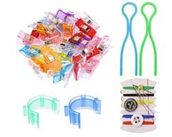 Naaiclips set - Plastic clips - Hobby projecten - Multifunctioneel gebruik - 25 stuks - Verschillende kleuren